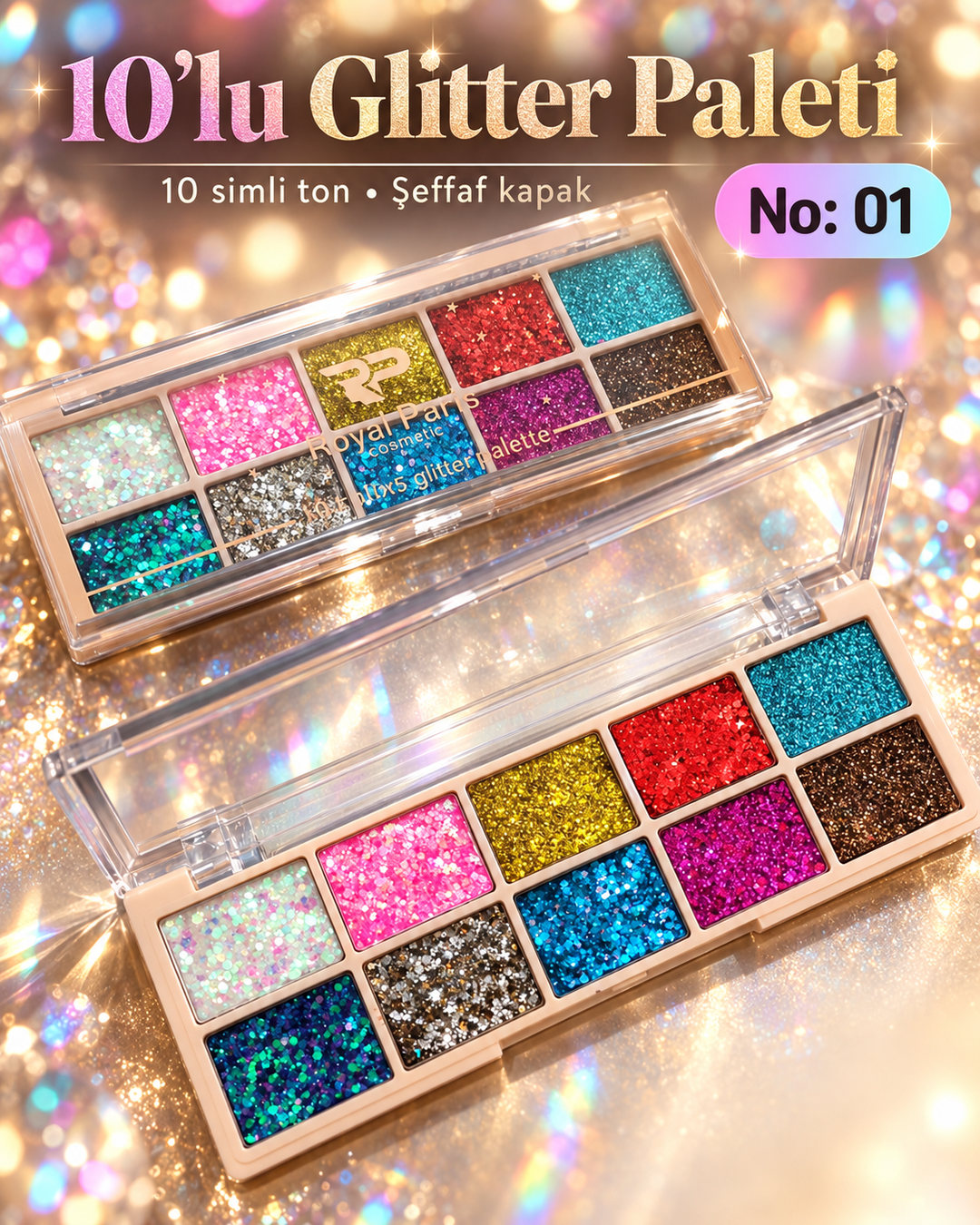 10 lu Glitter Paleti