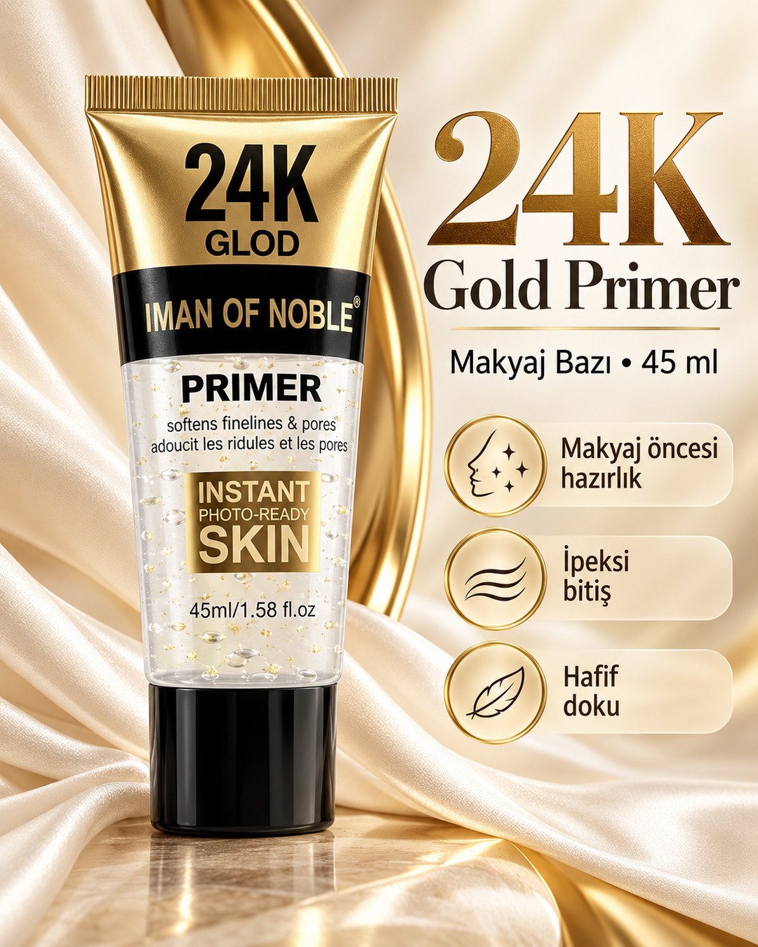 24K Gold Primer Makyaj Bazı 45 ml