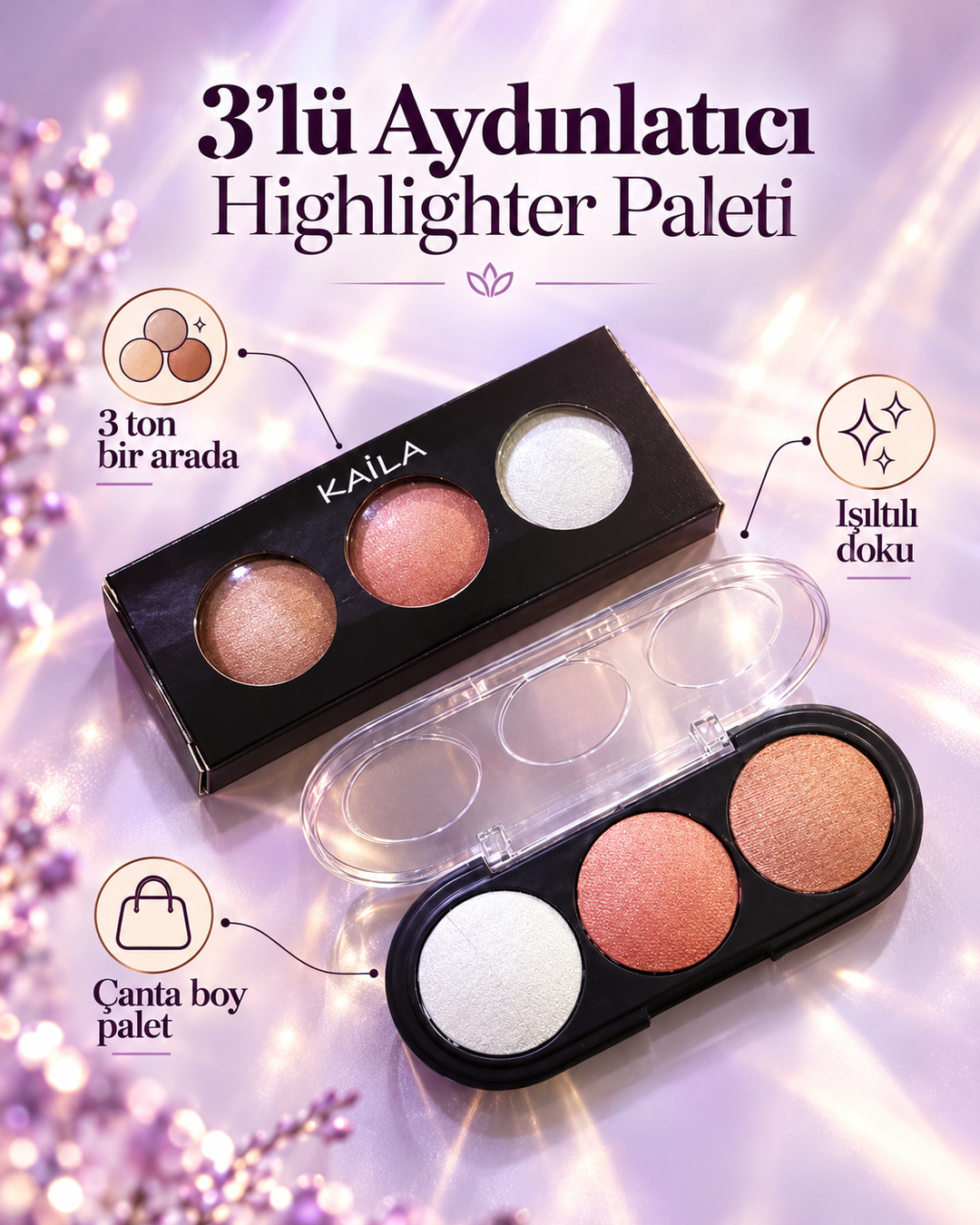 3’lü Aydınlatıcı (Highlighter)
