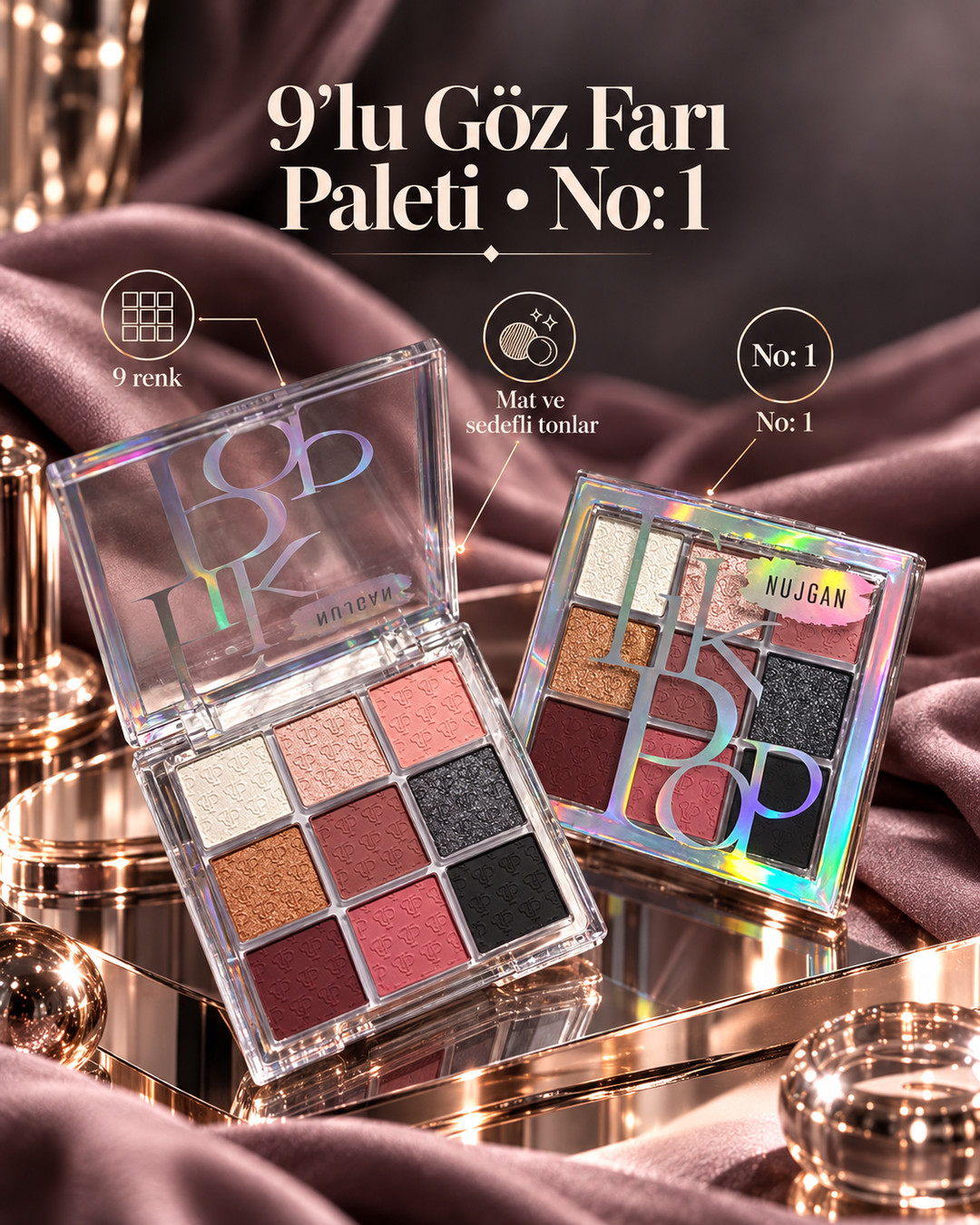 9’lu Göz Farı Paleti • No: 1