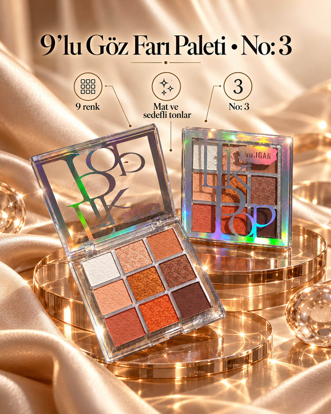 9’lu Göz Farı Paleti • No: 3