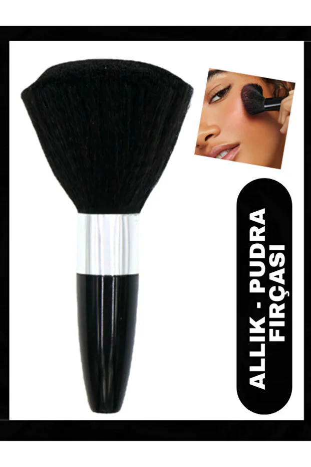Allık Pudra Fırçası Makeup Profesyonel Yumuşak Kıllı Büyük Yuvarlak Yüz Toz Makyaj Kabuki Fırça