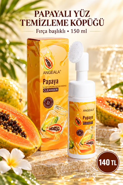Angeala Papayalı Yüz Temizleme Köpüğü 150 ml