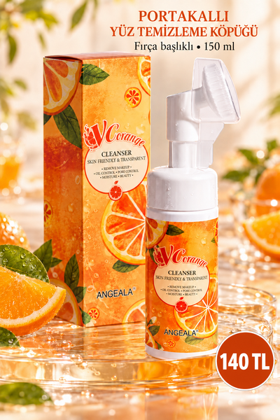 Angeala Portakallı Yüz Temizleme Köpüğü 150 ml