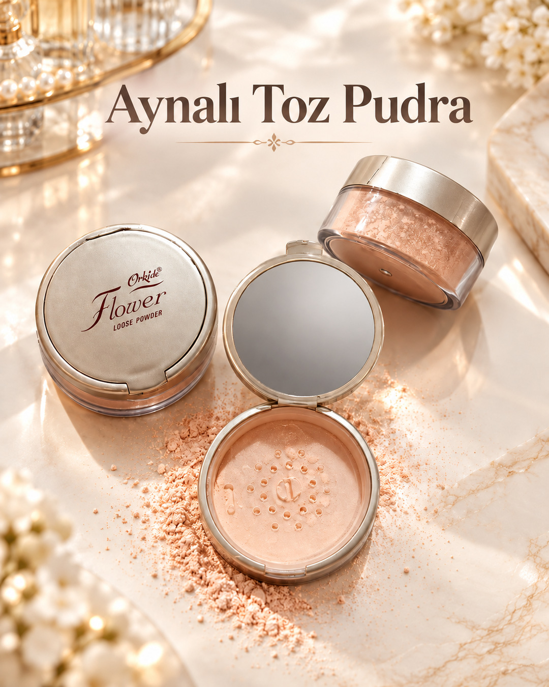Aynalı Toz Pudra