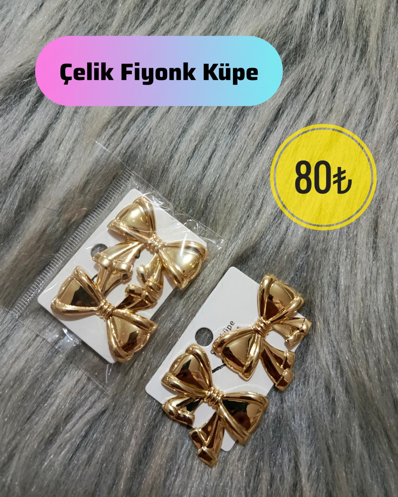 Çelik Fiyonk Küpe