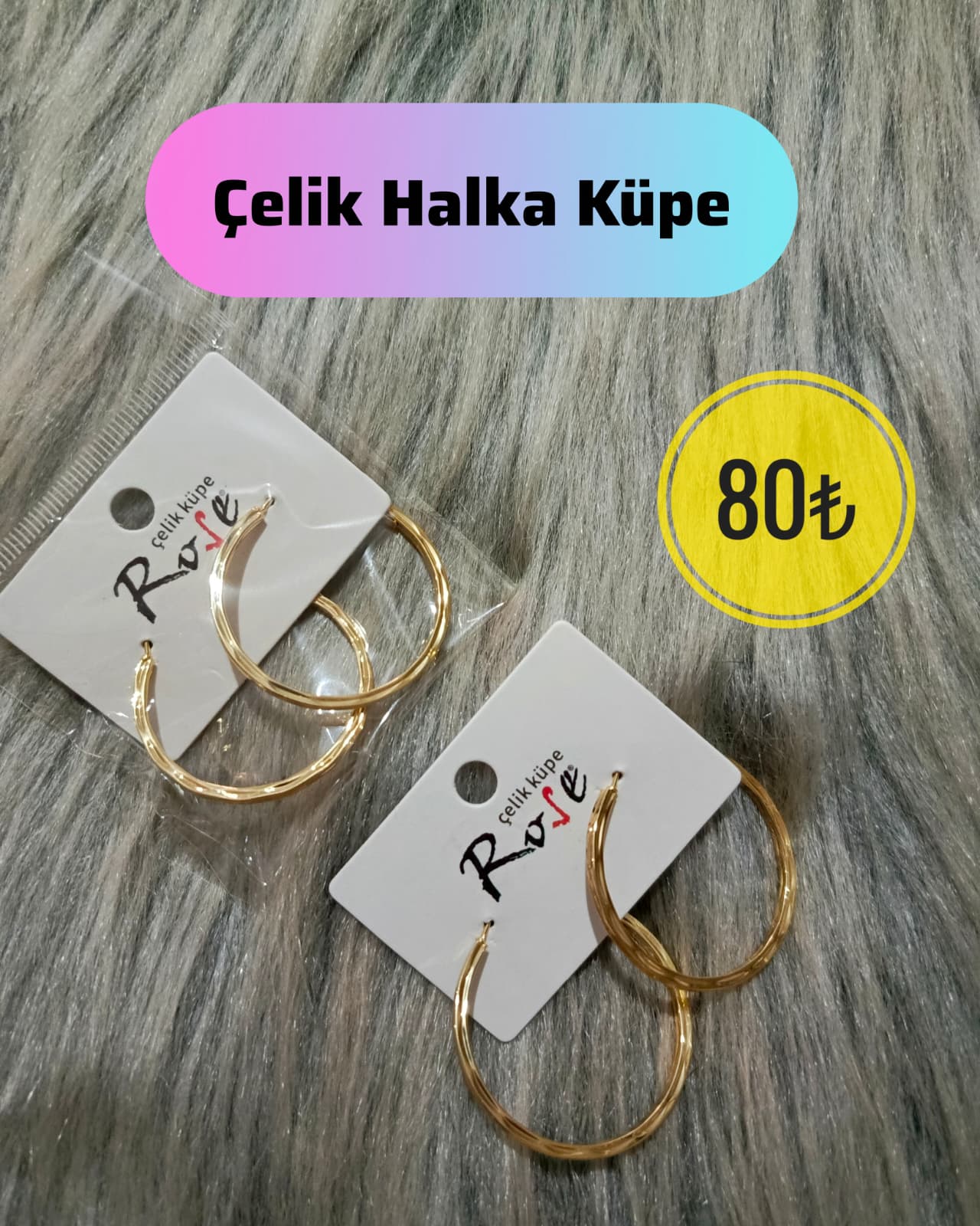 Çelik Halka Küpe