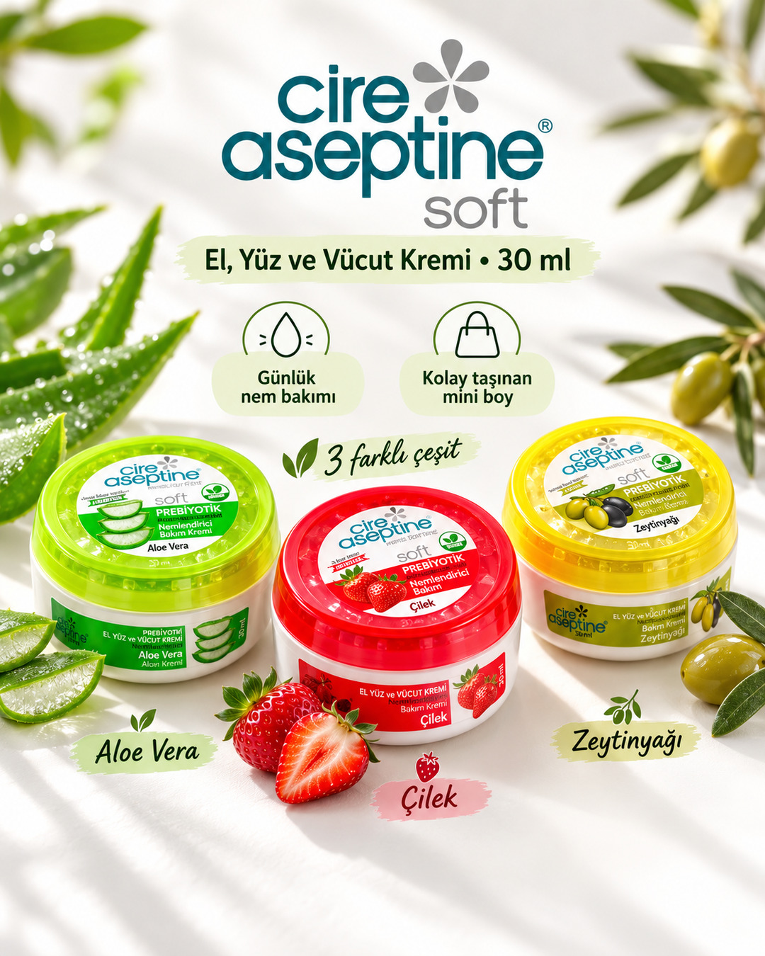 Cire aseptine el yüz ve vücut kremi