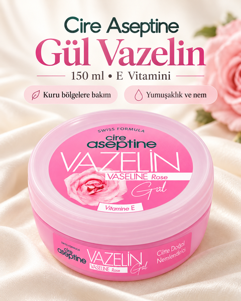 Cire Aseptine Gül Vazelin 150 ml