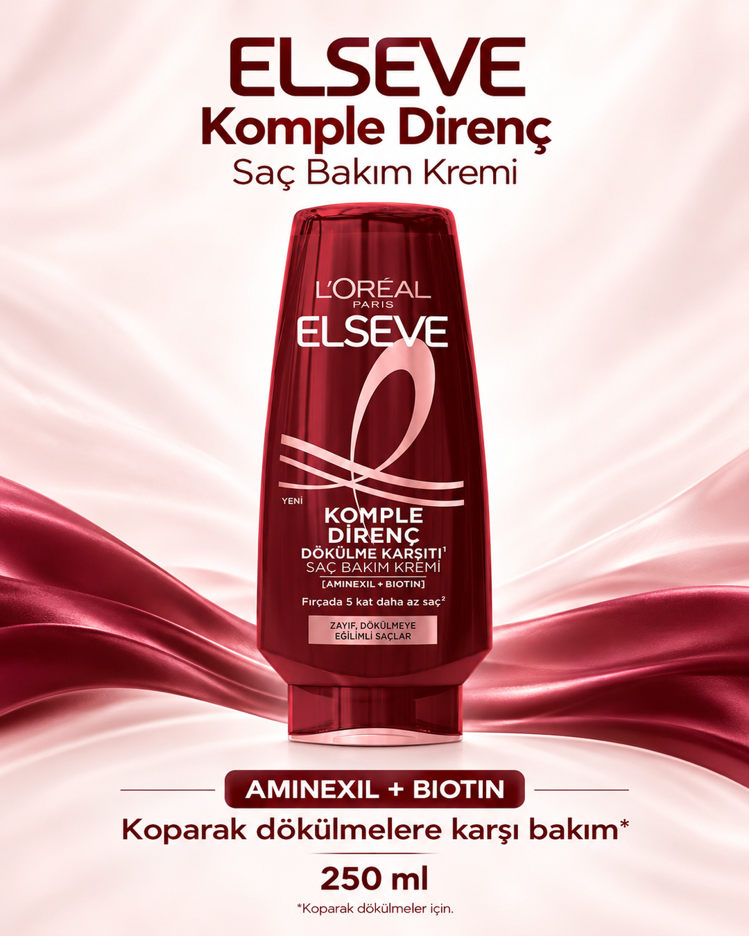 Elseve Komple Direnç Dökülme Karşıtı Saç Bakım Kremi – 250 ml