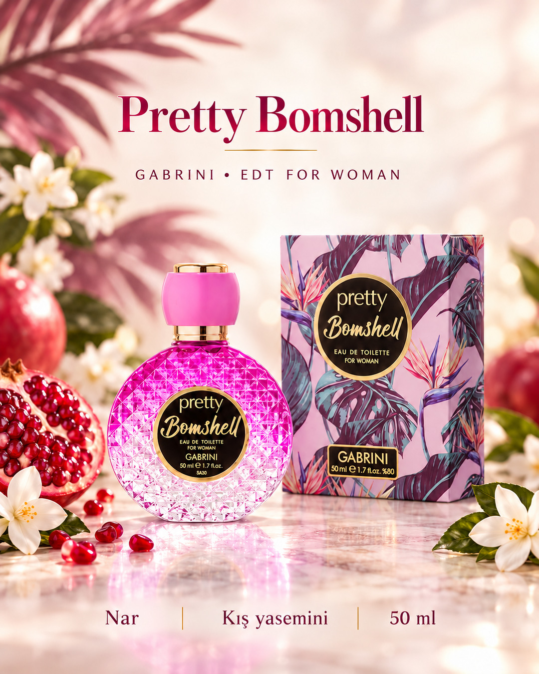 Gabrini Pretty Bomshell EDT For Woman – 50 ml