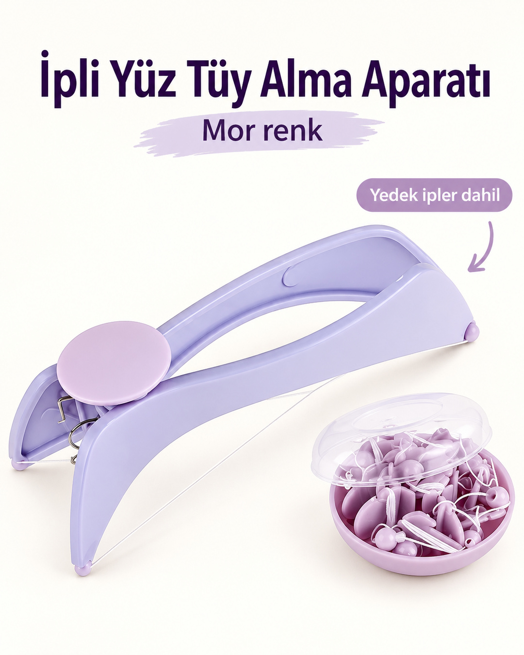 İpli Yanak Yüz Tüy Alma Aparatı Kolay Kullanım