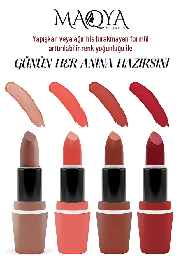 KADİFEMSİ DOKUNUŞ BESLEYİCİ MATTE STAY MAT RUJ 4'LÜ SET (B Serisi)