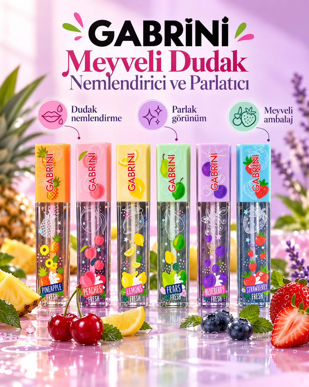 Meyveli Dudak Nemlendirici Ve Parlatıcı