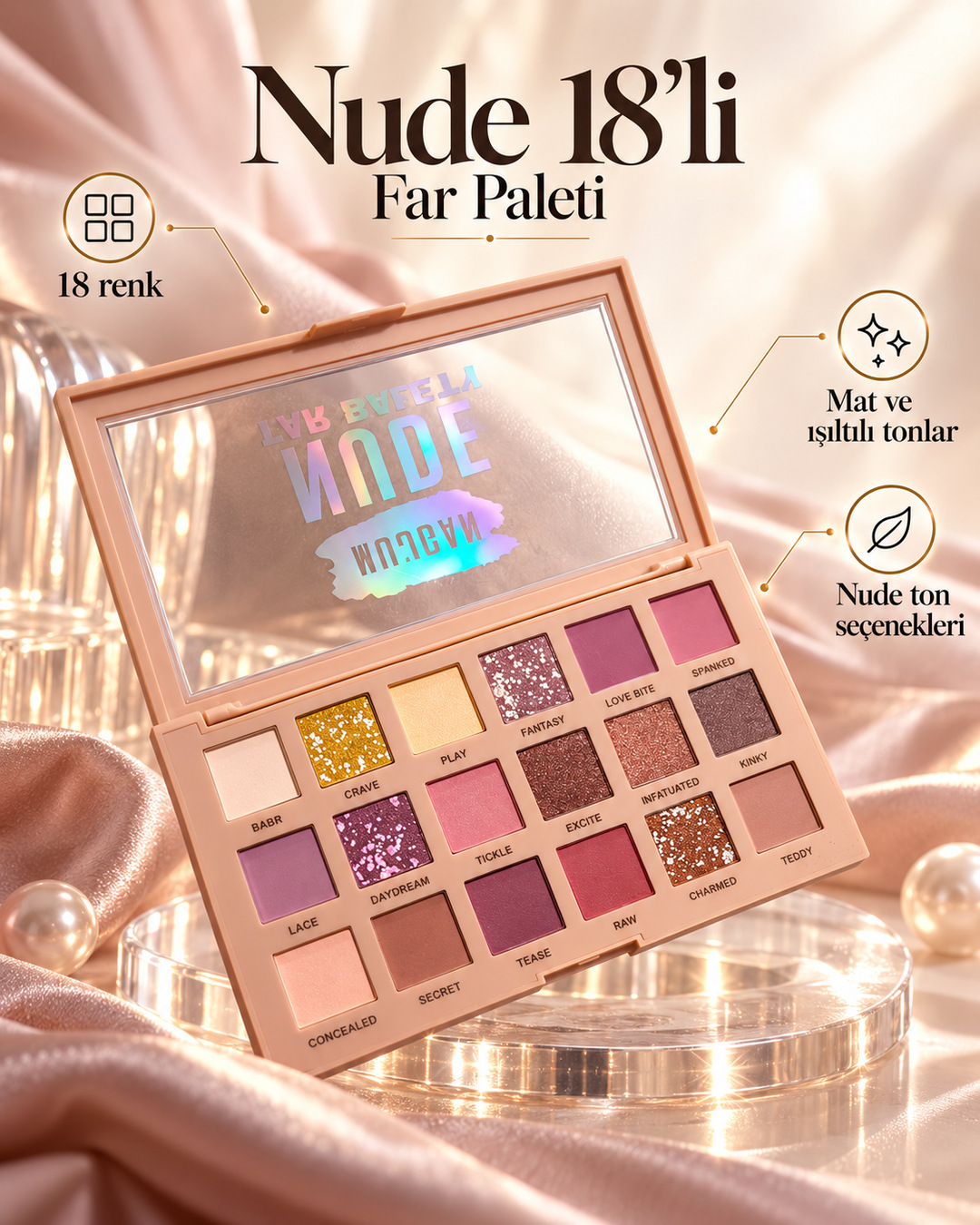 Nude 18’li Far Paleti