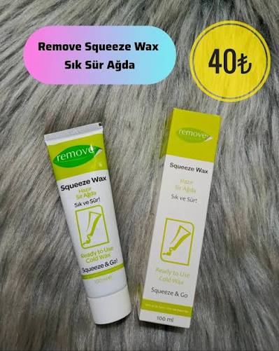 Remove Squeeze Wax Inatçı ve Sık Tüyler 100 ml Hazır Sir Ağda