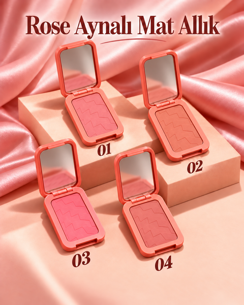 Rose Aynalı Mat Allık