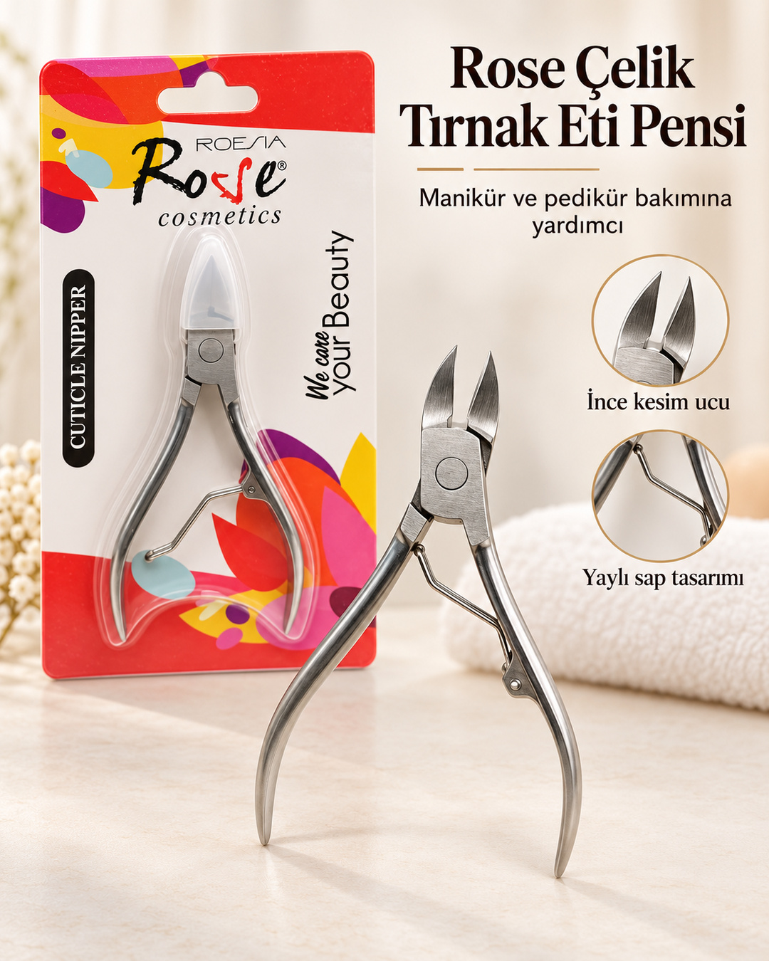 Rose Çelik, Profesyonel, Manikür Pedikür, Kaliteli Tırnak Et Pensi