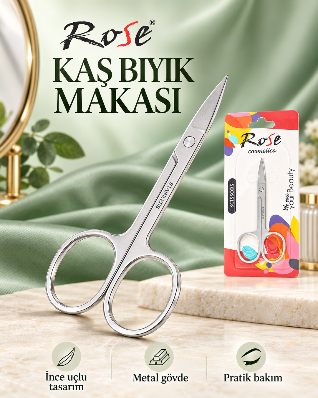 Rose Kaş Bıyık Makası