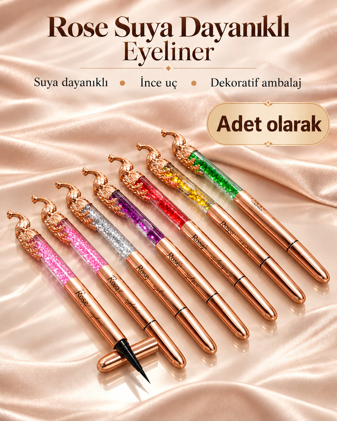 Rose Suya Dayanıklı Eyeliner