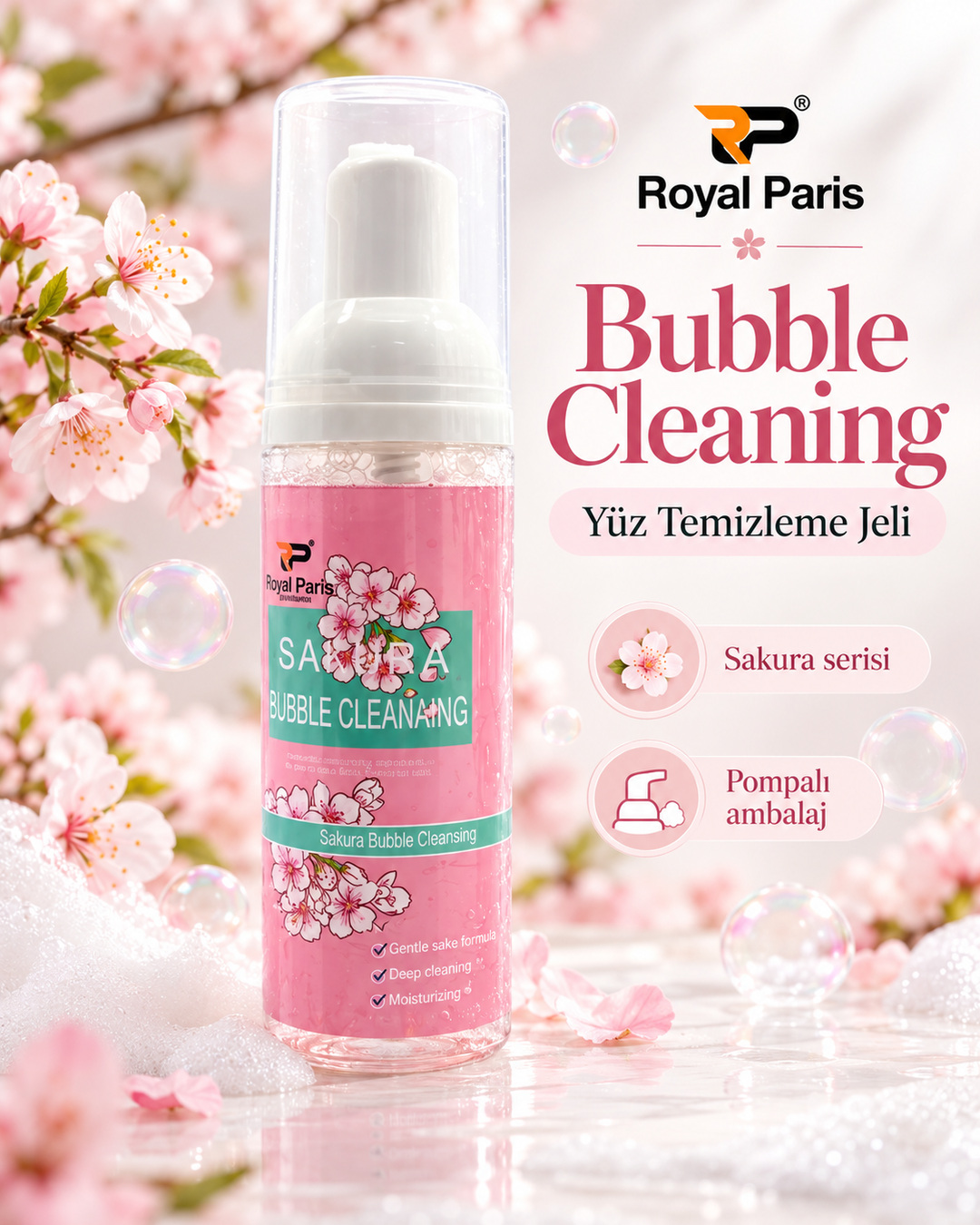 Royal Paris Bubble Cleaning Yüz Temizleme Jeli