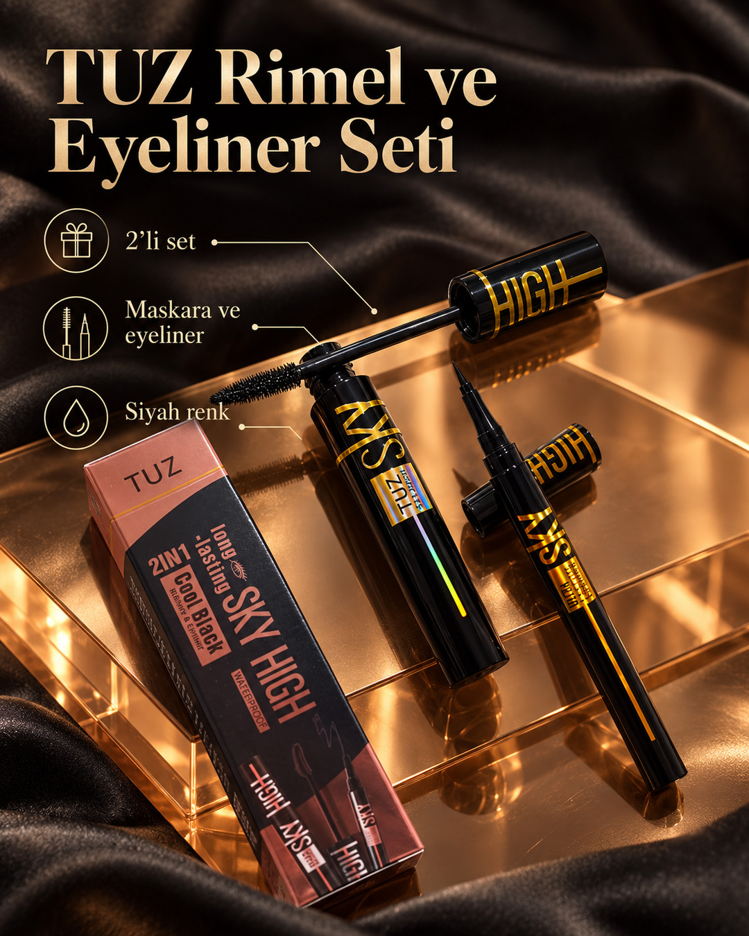TUZ Rimel ve Eyeliner Seti